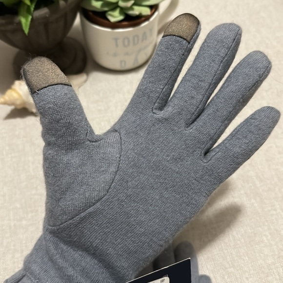 NWT GH Bass & Co. Wool Gloves-Heather Gray-Ruffle Detail - Picture 12 of 15